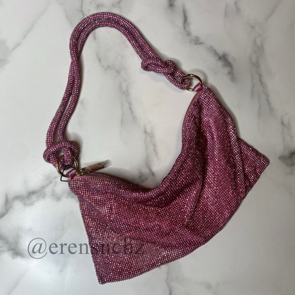 PINK BARBIE GIRL Y2K Rhinestone Diamond Diamanté handbag! 💎 BARBIE - Picture 1 of 3